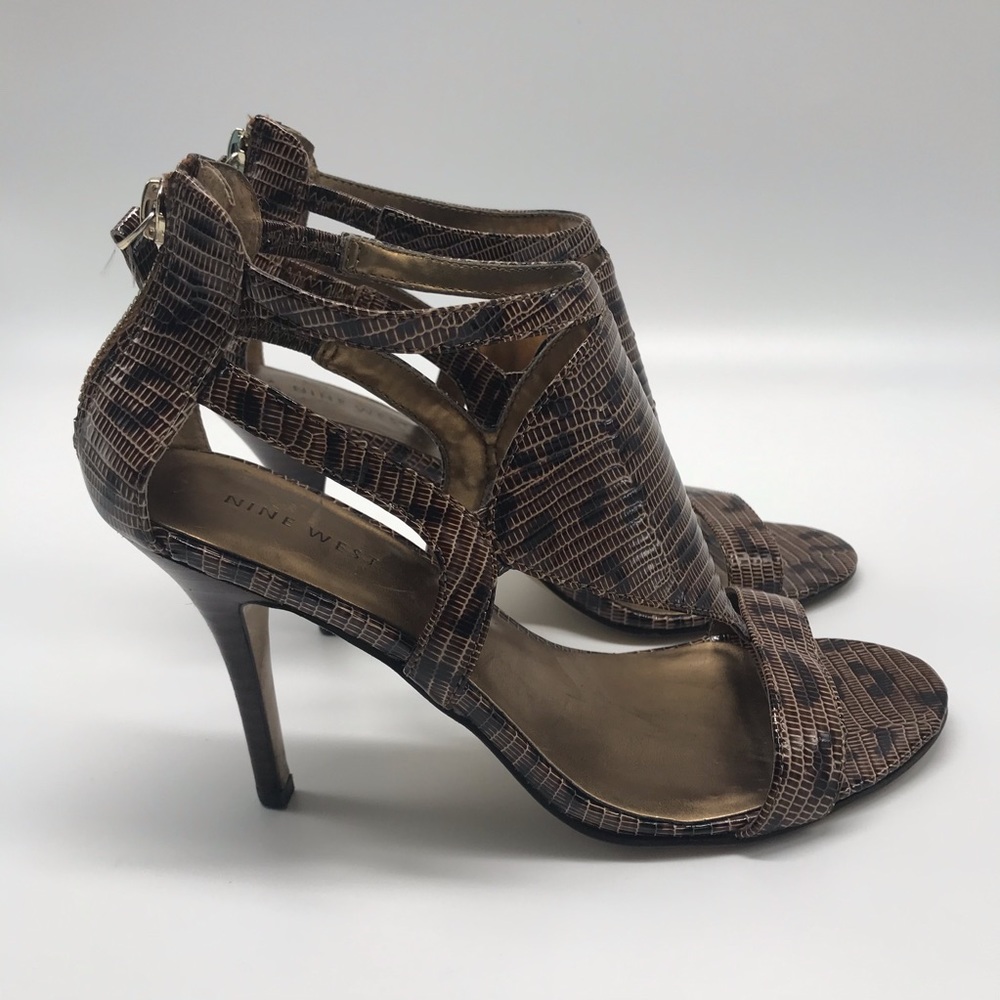 Nine West Rigading Animal Print D’Orsay Sandal